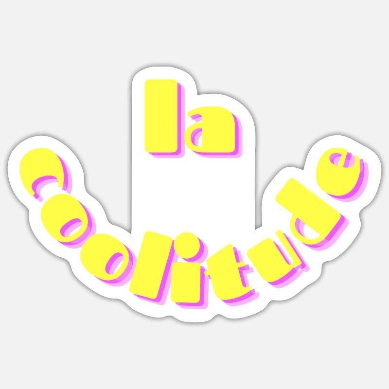 Coolness - Sticker Größe S (10 x 10 cm) - Mattweiß