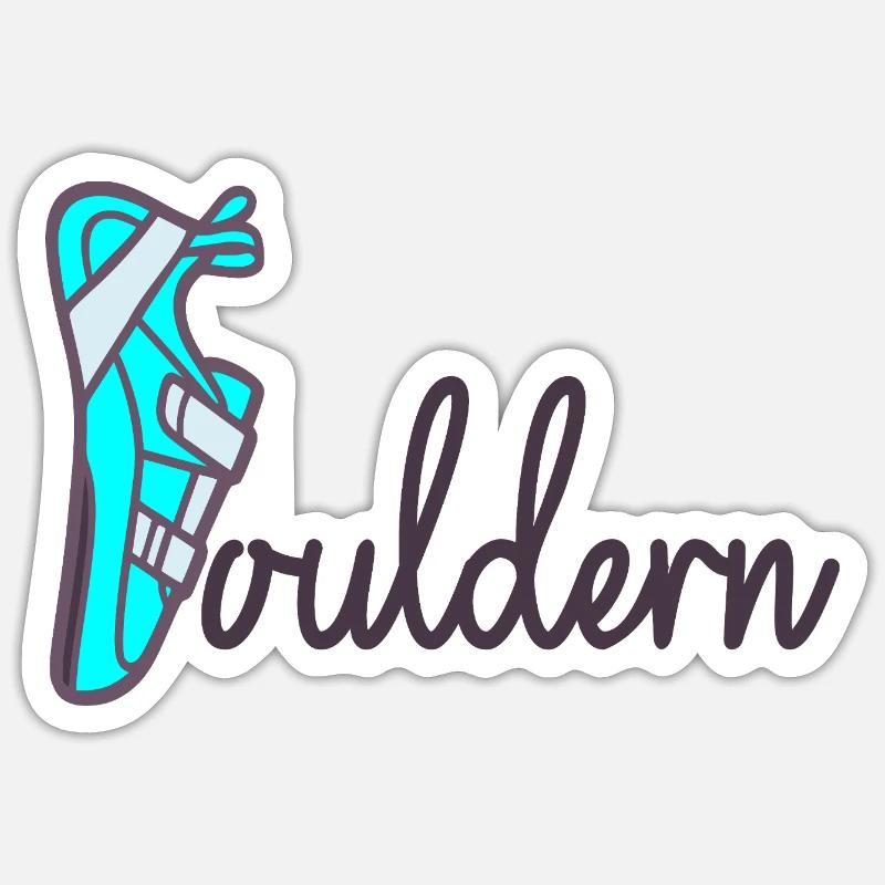 Father's Day Dad Bouldering Sticker size S (10 x 10 cm)