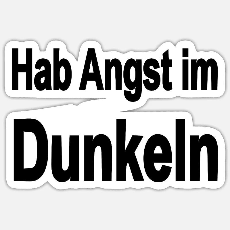 Dark - Sticker size S (10 x 10 cm) - white matte
