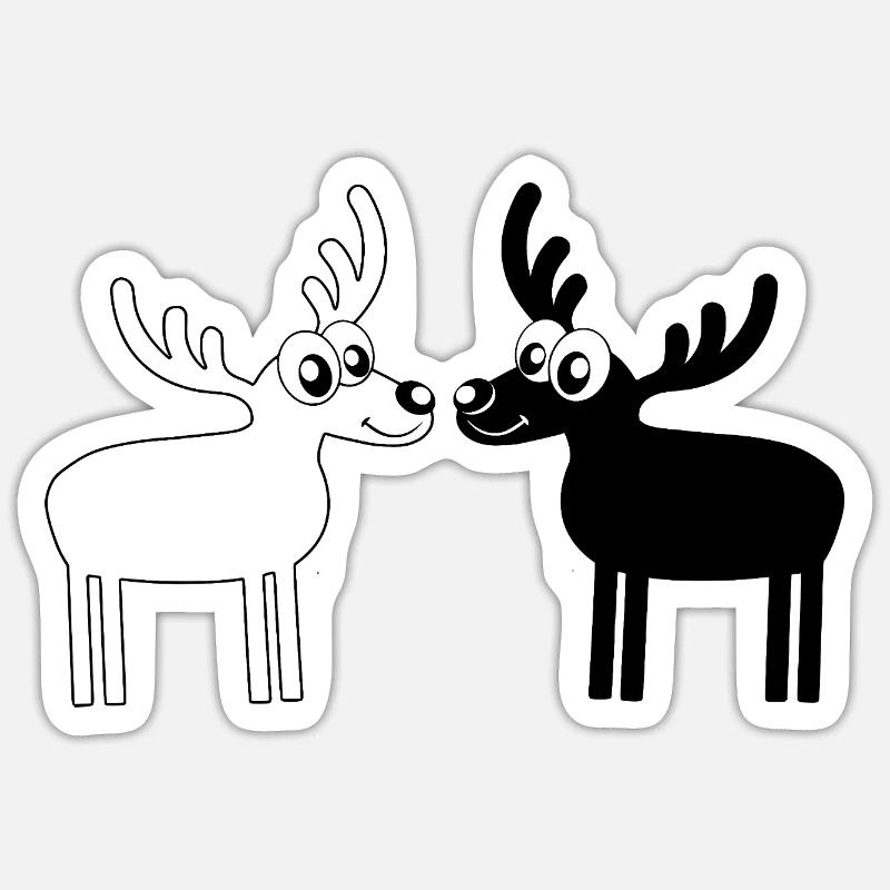 Elche Sticker Größe S (10 x 10 cm)