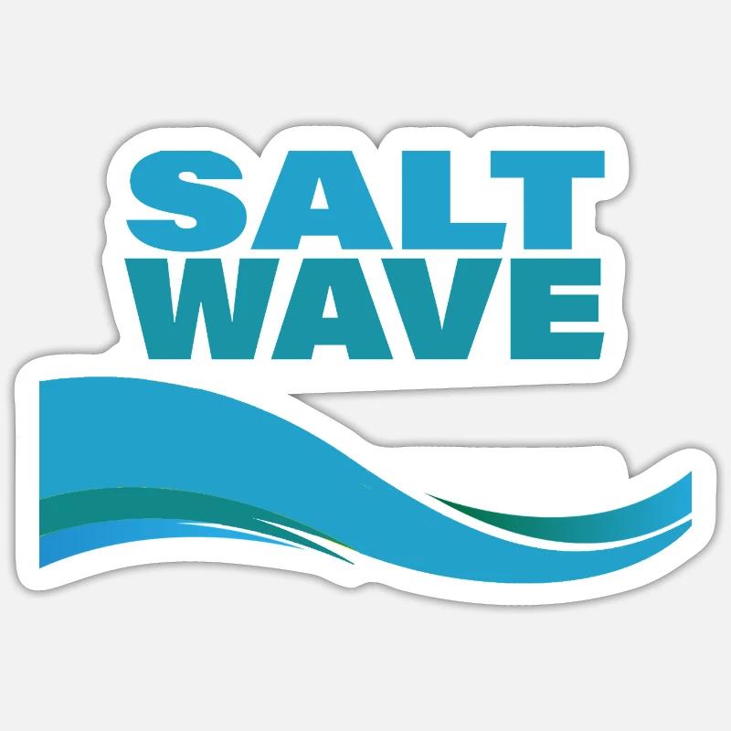 SALT WAVE Sticker size S (10 x 10 cm)