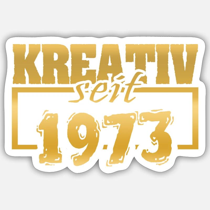 1973 - Sticker Größe S (10 x 10 cm) - Mattweiß