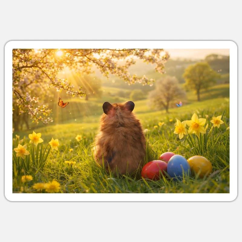 Chico 11: Easter 2026 - Sticker size S (10 x 10 cm) - white matte