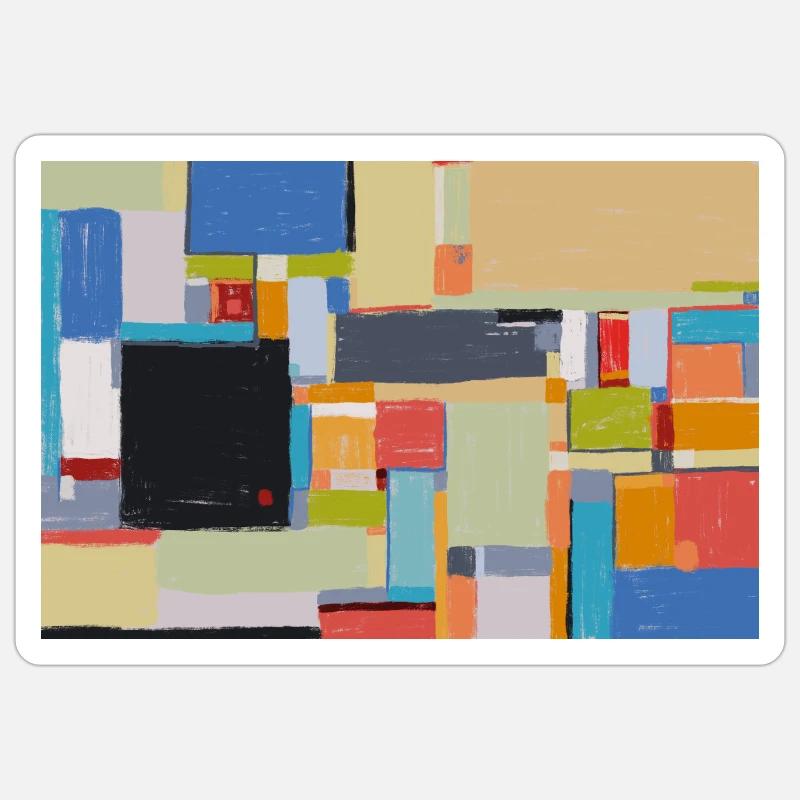 Sidewalk Boulevard - Sticker taille S (10 x 10 cm) - blanc mat