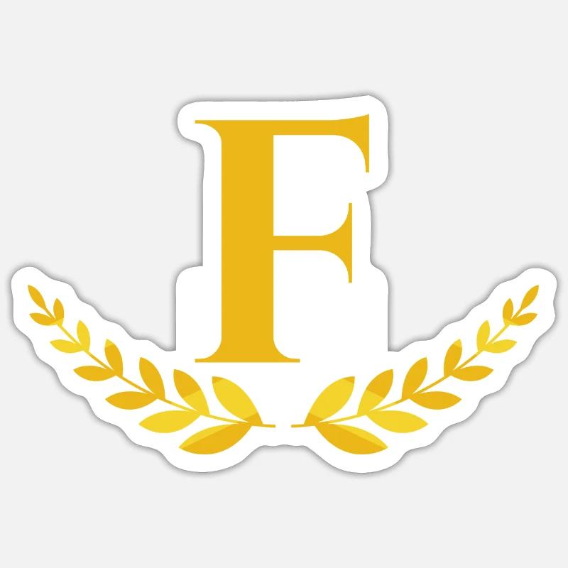 F Sticker taille S (10 x 10 cm)