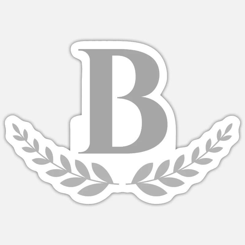 b - Sticker size S (10 x 10 cm) - white matte