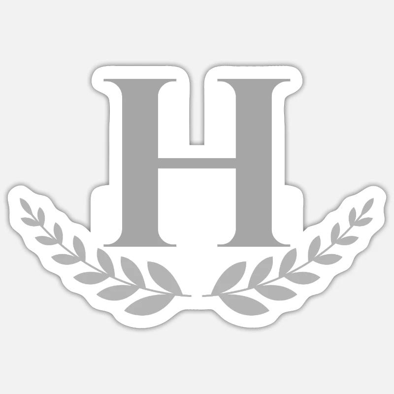 h - Sticker taille S (10 x 10 cm) - blanc mat