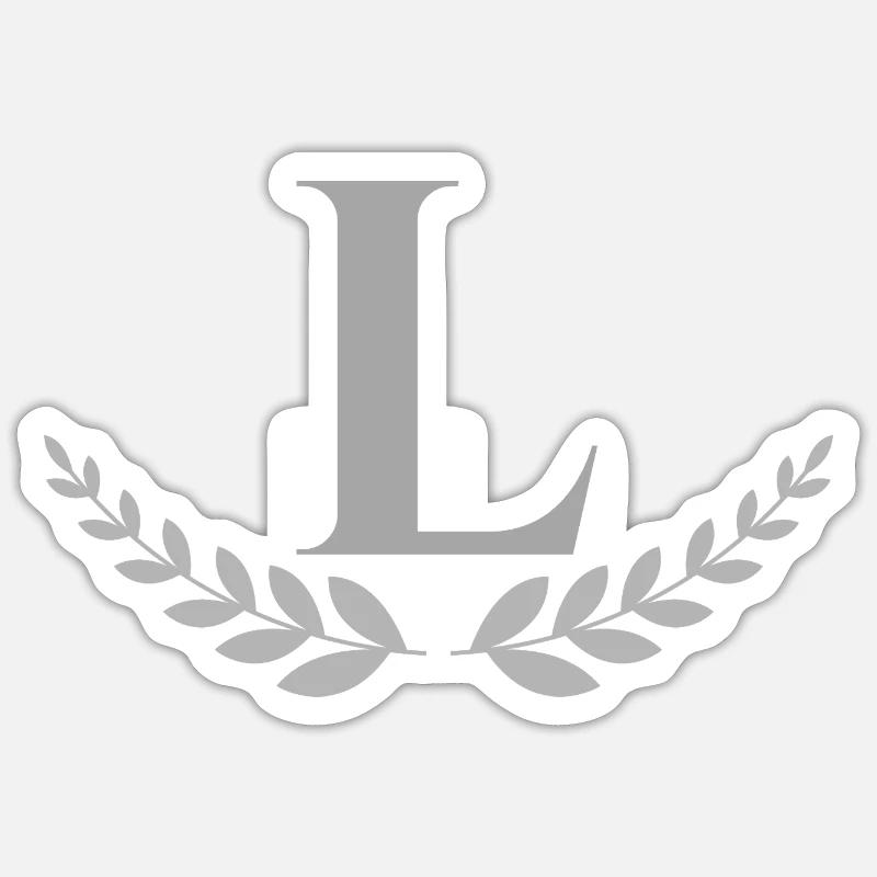 L - Sticker taille S (10 x 10 cm) - blanc mat