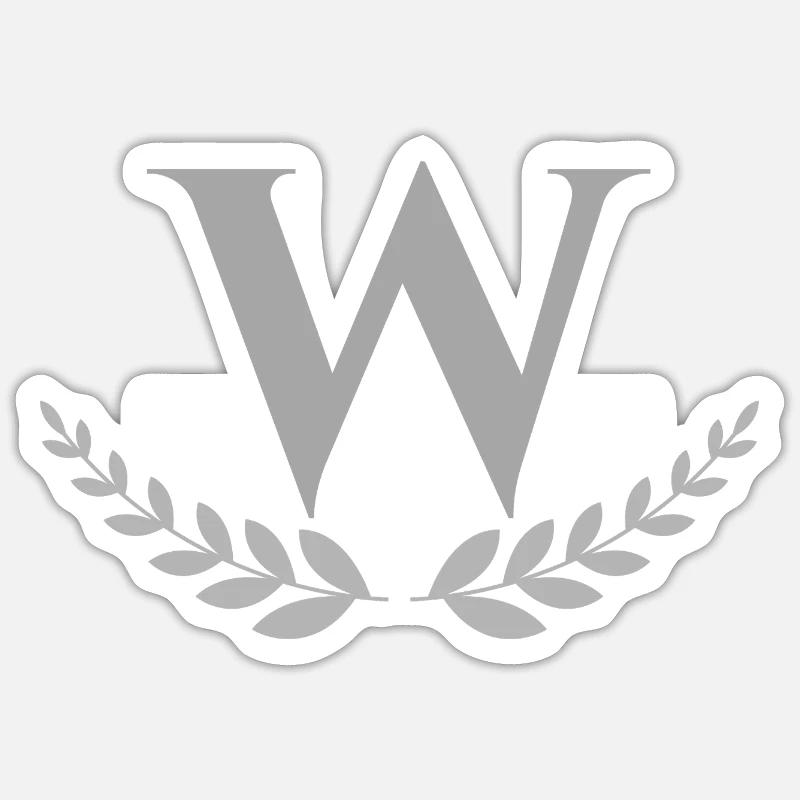 W - Sticker size S (10 x 10 cm) - white matte