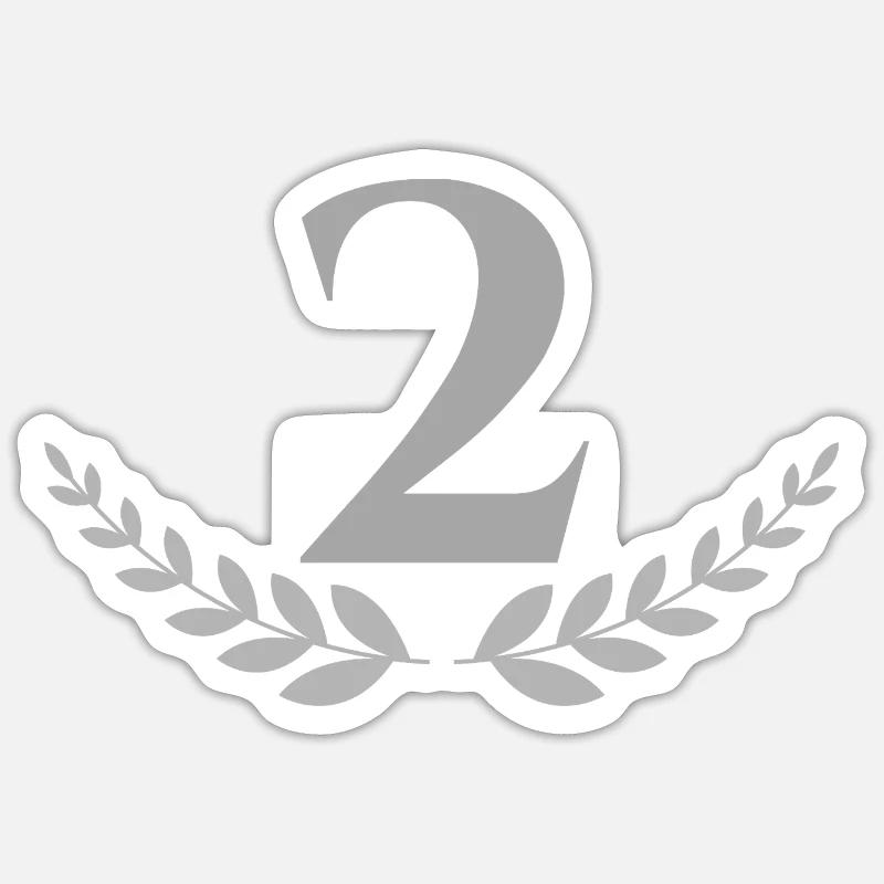 2 - Sticker size S (10 x 10 cm) - white matte