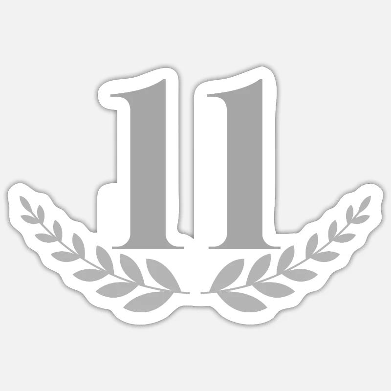 11 - Sticker taille S (10 x 10 cm) - blanc mat