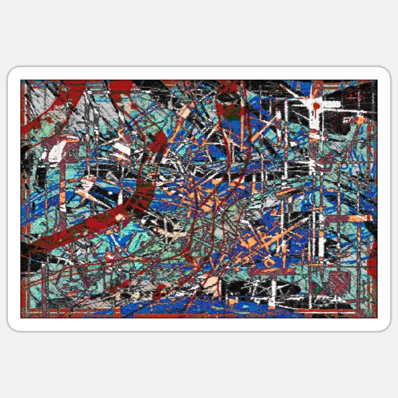 Intertwined - Sticker size S (10 x 10 cm) - white matte