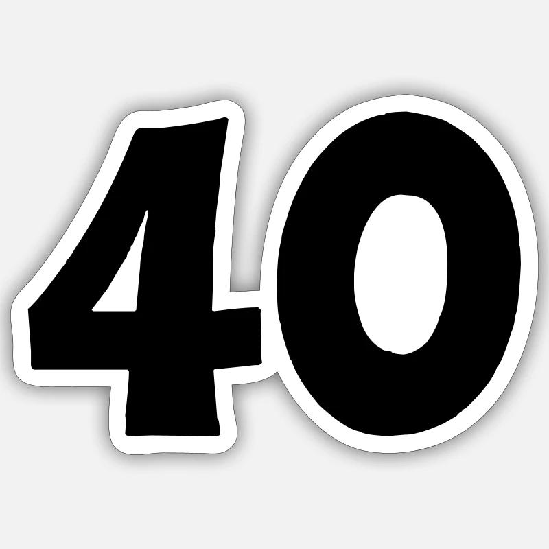 40 - Sticker size S (10 x 10 cm) - white matte