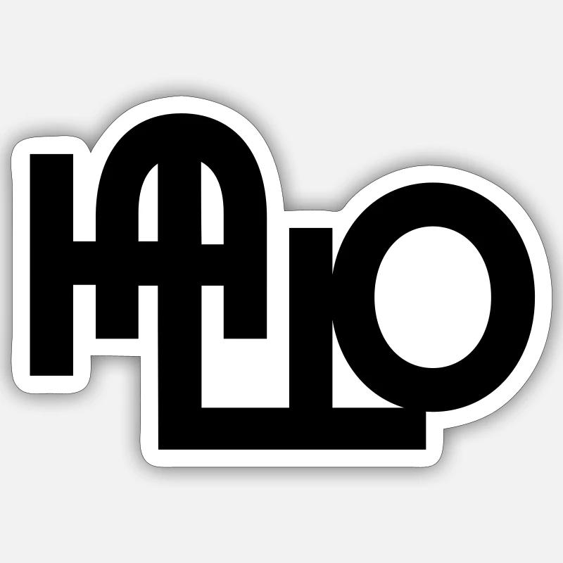 Hello welcome - Sticker size S (10 x 10 cm) - white matte