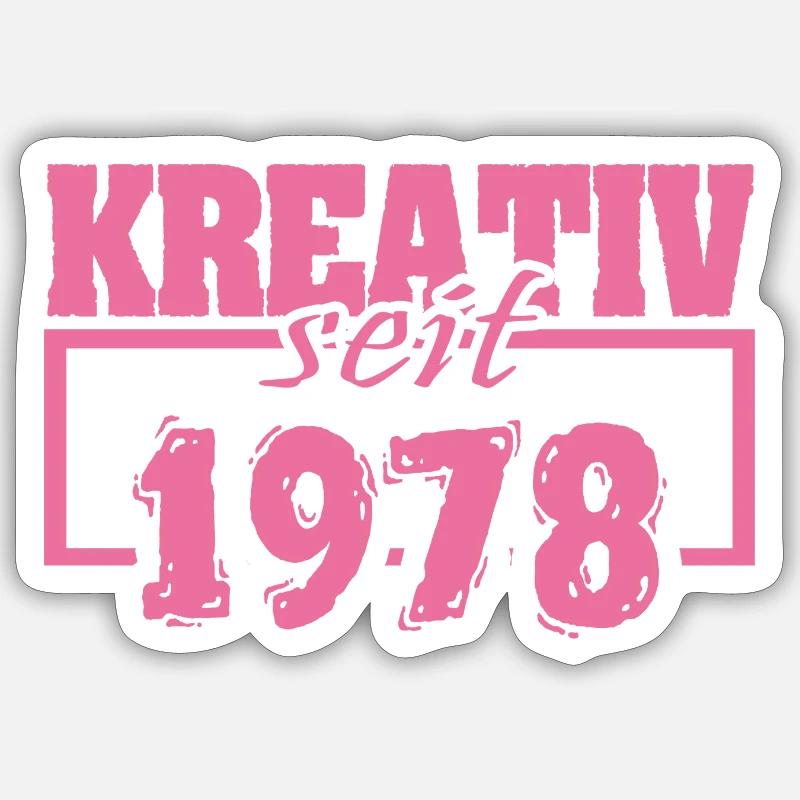 Painter 1978 - Sticker size S (10 x 10 cm) - white matte
