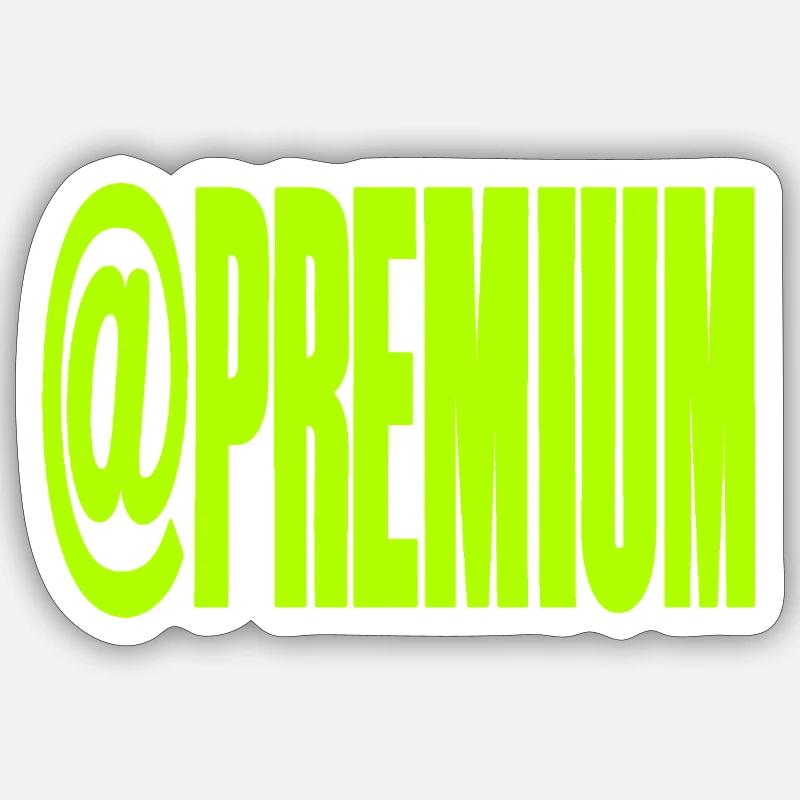 Premium @Symbool Neon Bold - Sticker size S (10 x 10 cm) - white matte