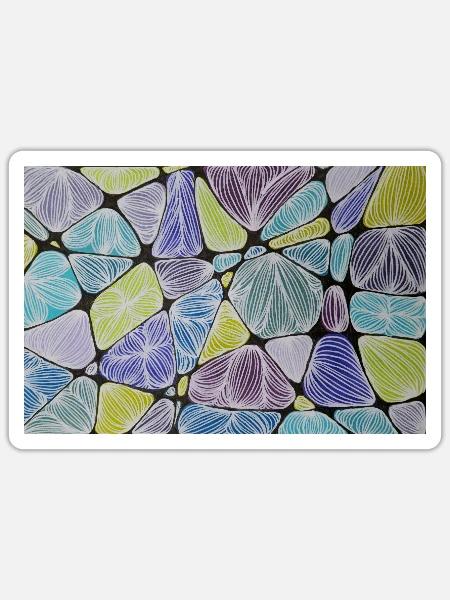 Spektrum - Sticker Größe S (10 x 10 cm) - Mattweiß