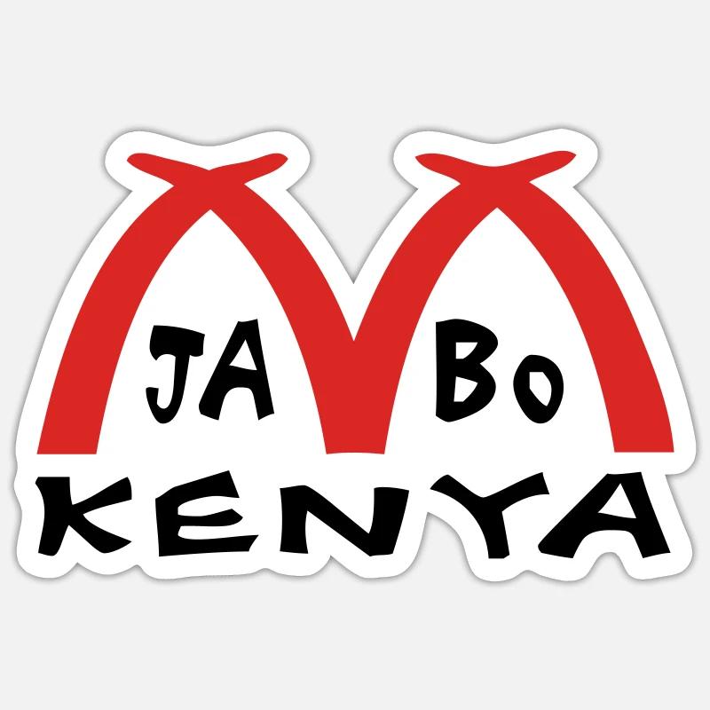 Kenya Sticker size S (10 x 10 cm)