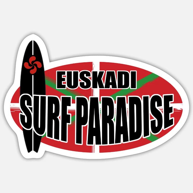 Surfen Euskadi Sticker Größe S (10 x 10 cm)