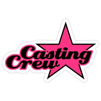 Casting Crew | Star | Stern - Sticker taille S (10 x 10 cm) - blanc mat - Devant