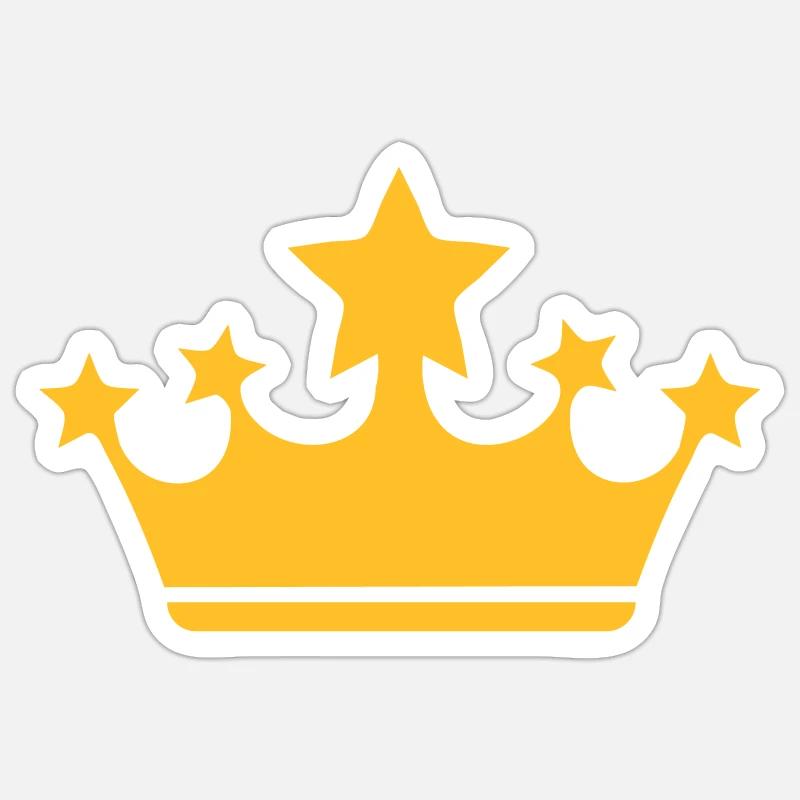 kroon - Sticker taille S (10 x 10 cm) - blanc mat