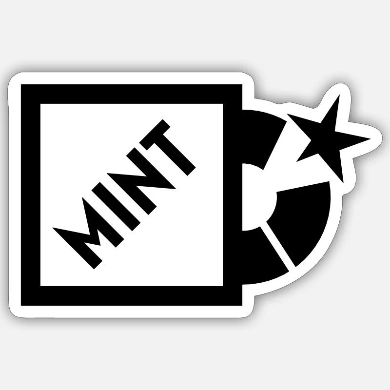 Mint - Sticker Größe S (10 x 10 cm) - Mattweiß