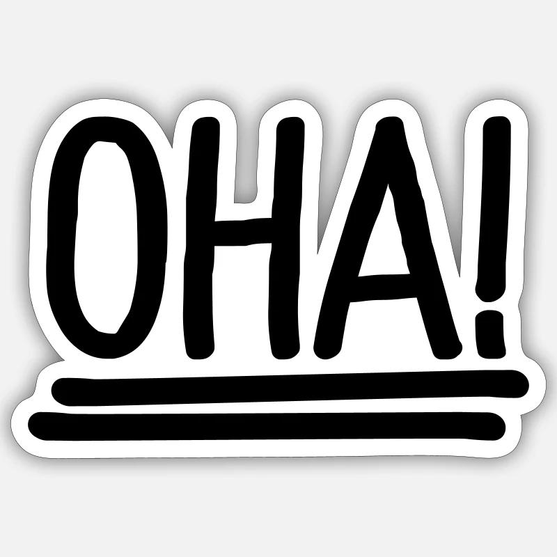 oha Sticker size S (10 x 10 cm)