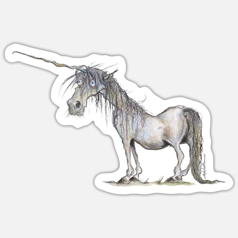 Das letzte Einhorn Sticker Größe S (10 x 10 cm)