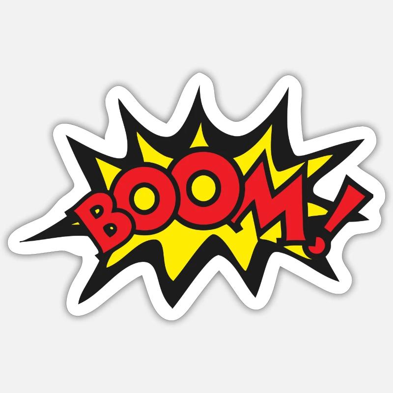 Boom! Sticker size S (10 x 10 cm)