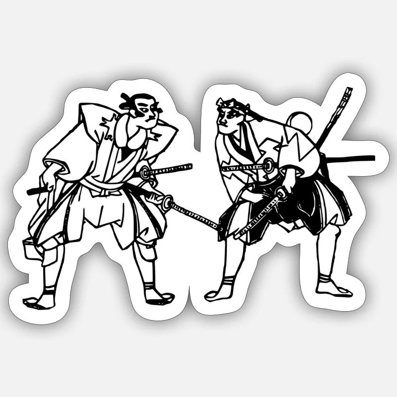 samurai Sticker size S (10 x 10 cm)