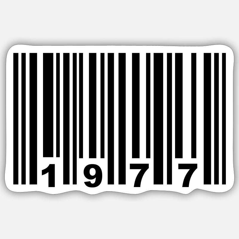 1977 - Sticker taille S (10 x 10 cm) - blanc mat