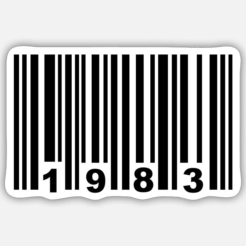 1983 - Sticker Größe S (10 x 10 cm) - Mattweiß