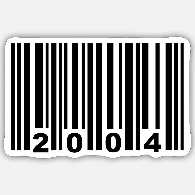 2004 - Sticker taille S (10 x 10 cm) - blanc mat