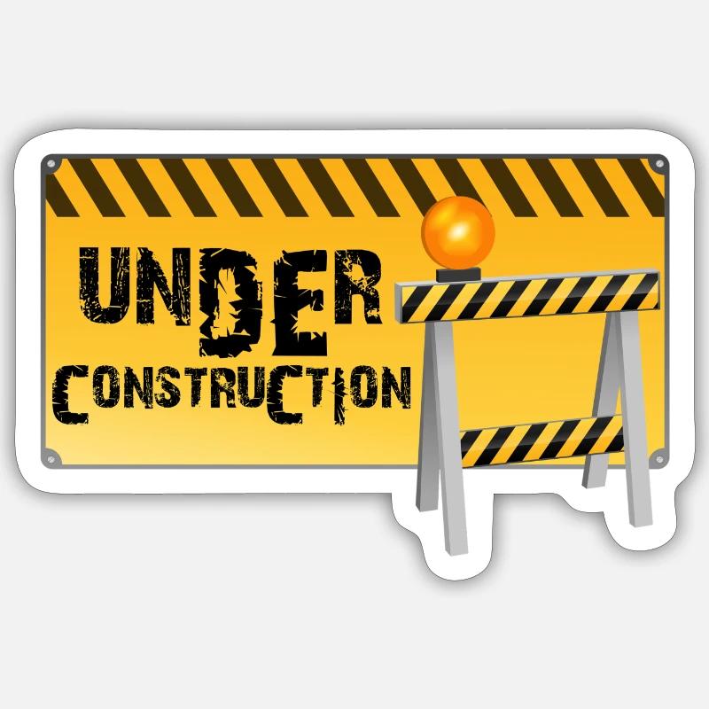 construction Sticker size S (10 x 10 cm)
