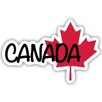 Canada - Sticker Größe S (10 x 10 cm) - Mattweiß - Vorne