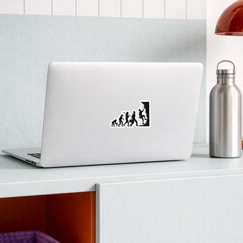 evolution evolution born steep wall climbs Sticker size S (10 x 10 cm)