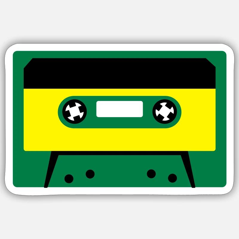 cassette - Sticker taille S (10 x 10 cm) - blanc mat