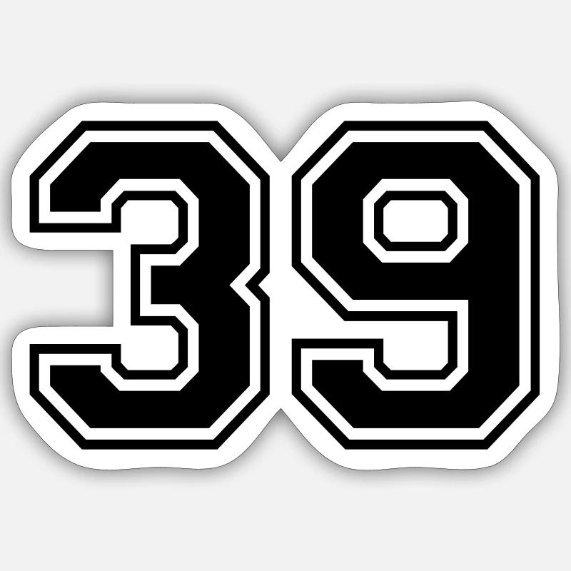 39 - Sticker taille S (10 x 10 cm) - blanc mat
