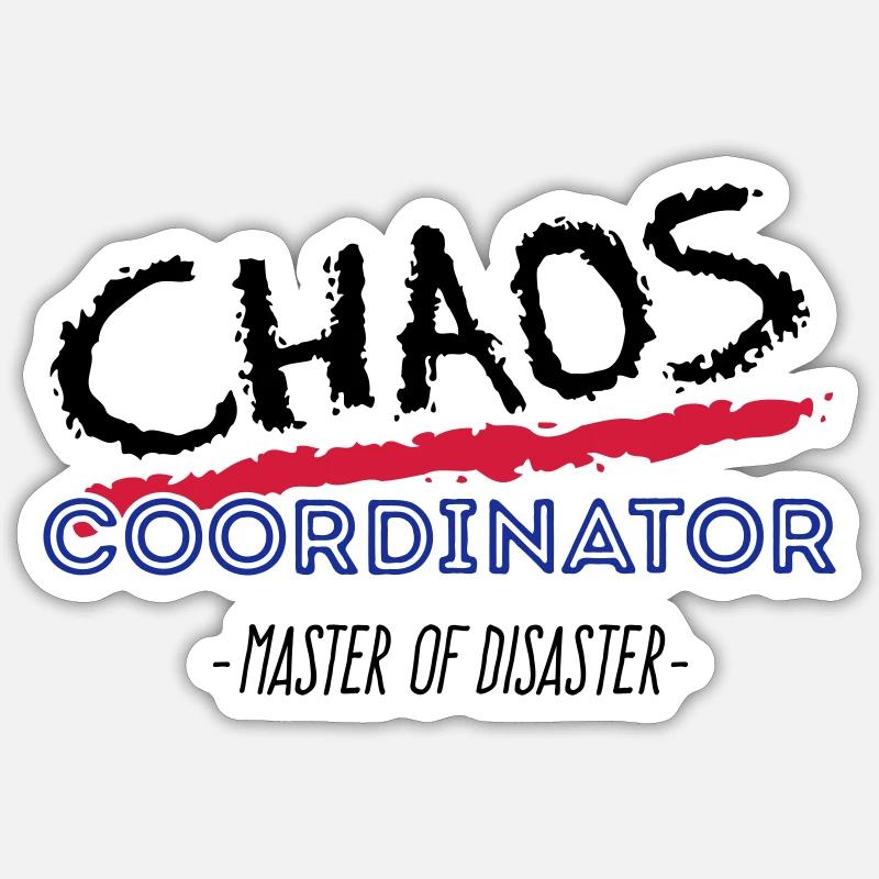 Chaos Coordinator 3C - Sticker Größe S (10 x 10 cm) - Mattweiß