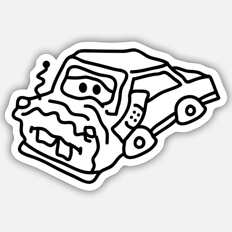 auto_accident Sticker size S (10 x 10 cm)