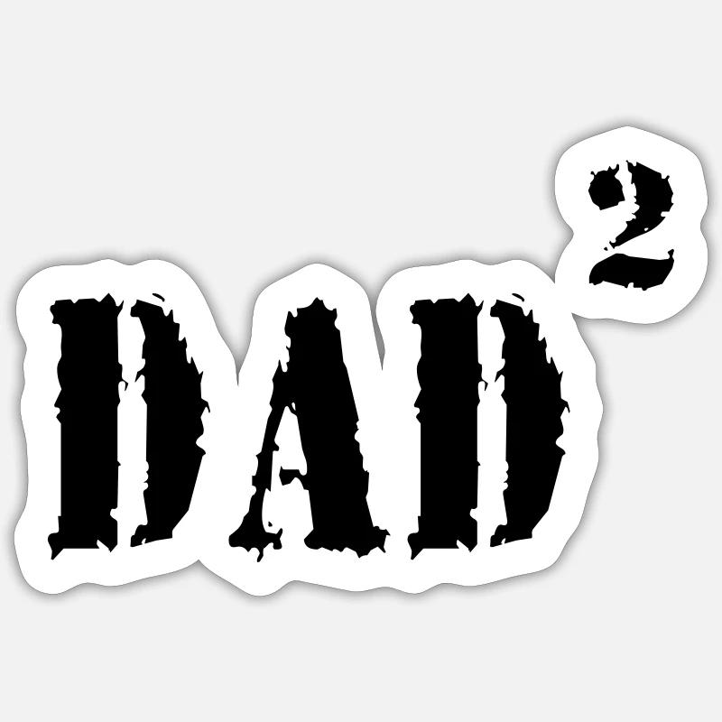 DAD - Sticker Größe S (10 x 10 cm) - Mattweiß