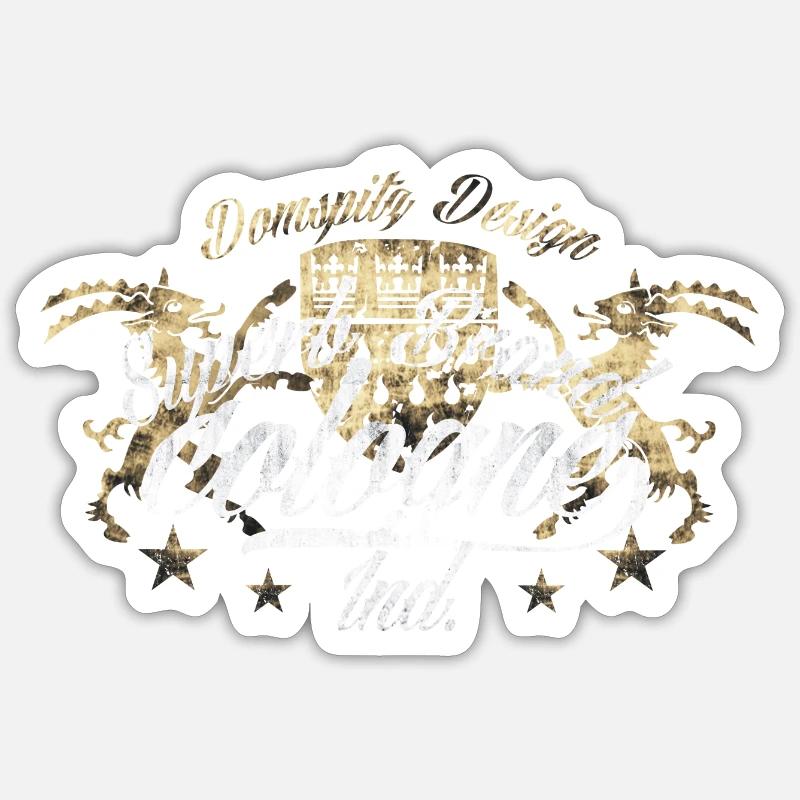 Superbe Marque Cologne - Sticker taille S (10 x 10 cm) - blanc mat