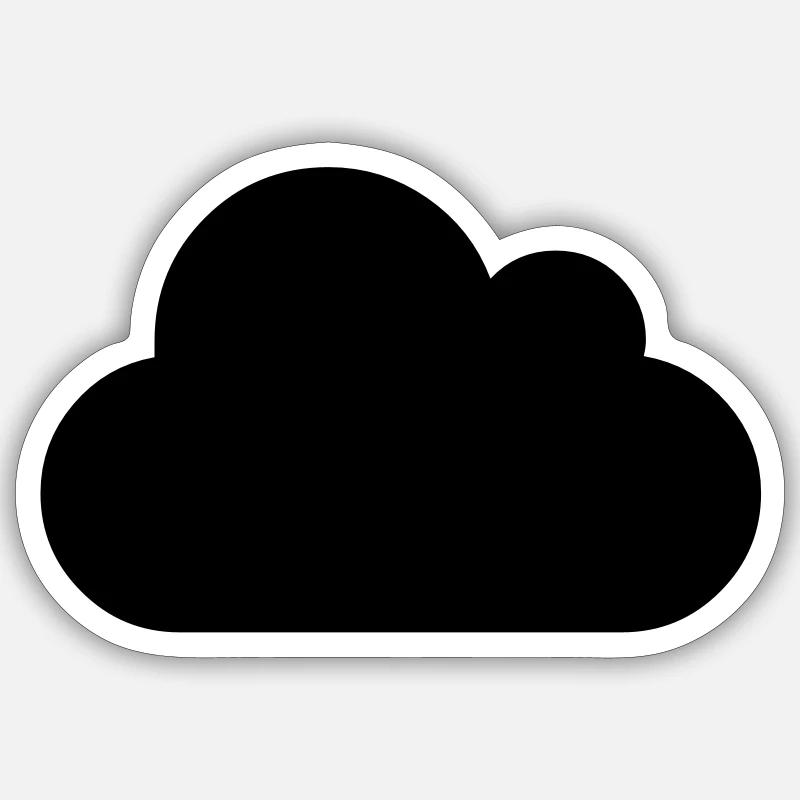 cloud Sticker Größe S (10 x 10 cm)