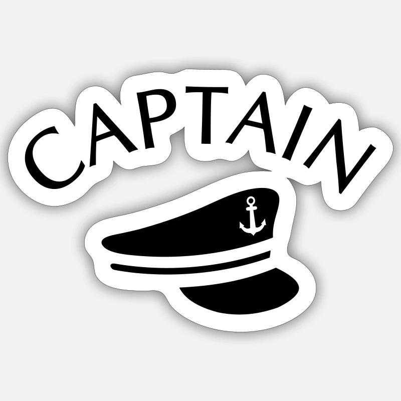 CAPITAINE CAPITAINE HAT Sticker taille S (10 x 10 cm)
