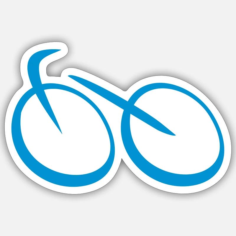 bicycle - Sticker size S (10 x 10 cm) - white matte