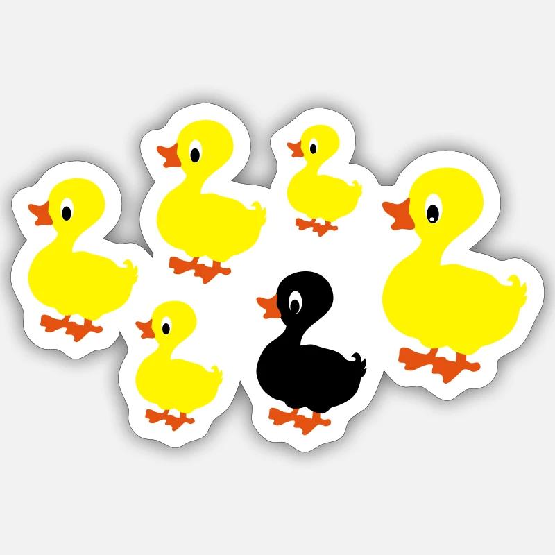 ducks Sticker size S (10 x 10 cm)