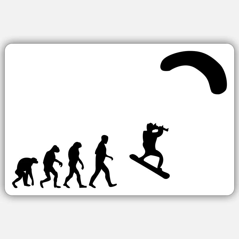 kitesurfer Sticker Größe S (10 x 10 cm)