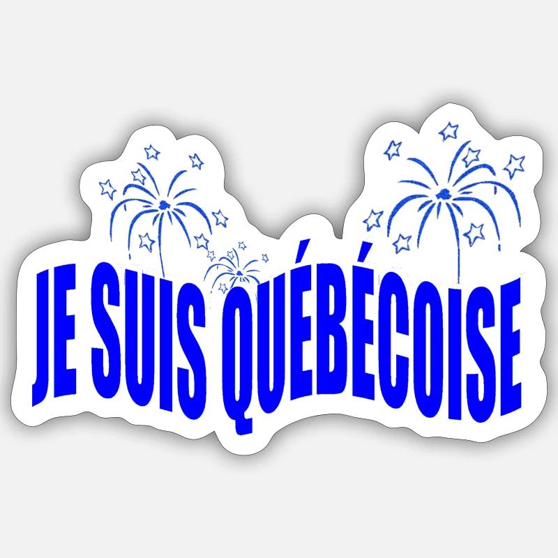 I'M FROM QUEBEC - Sticker size S (10 x 10 cm) - white matte