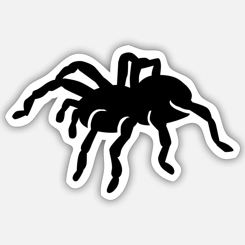 Araignée - Sticker taille S (10 x 10 cm) - blanc mat