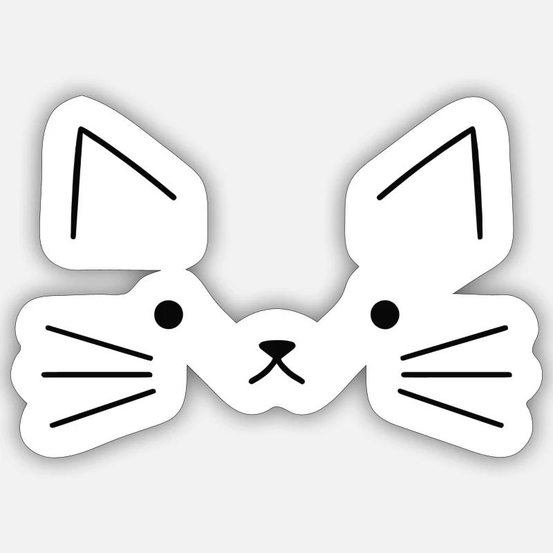 Cat Design - Sticker size S (10 x 10 cm) - white matte